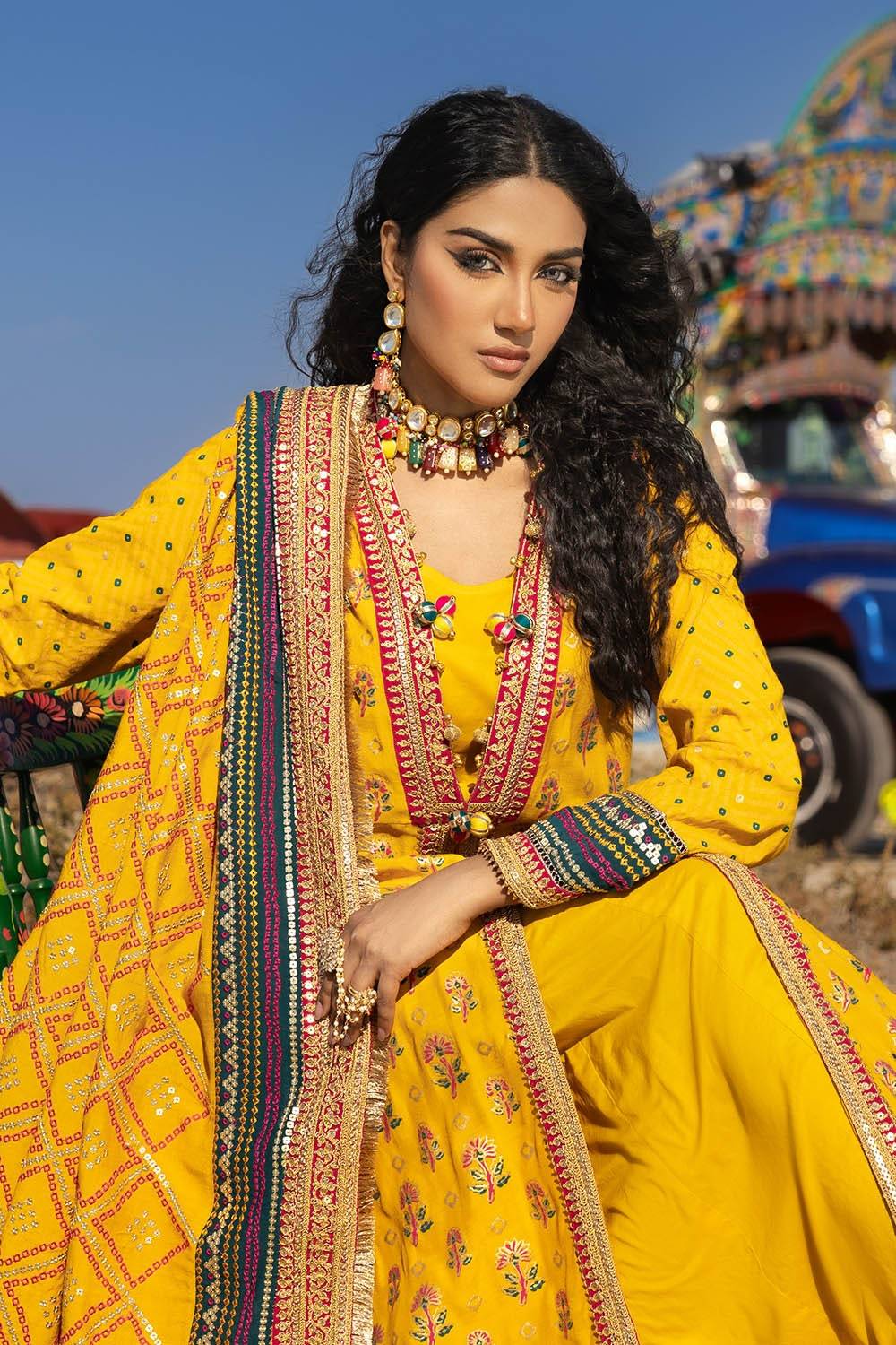Gul Ahmed | Chunri Lawn 25 | PRW-52020 by Maria Faisal - Registered Vendor of : Gul Ahmed - type : Ladies Clothes - 100% original wedding dresses