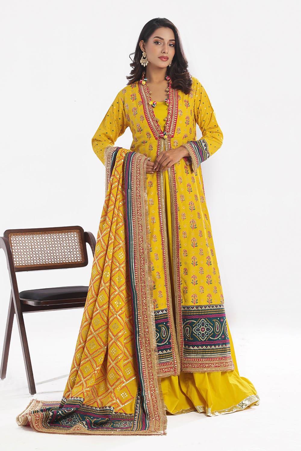 Gul Ahmed | Chunri Lawn 25 | PRW-52020 by Maria Faisal - Registered Vendor of : Gul Ahmed - type : Ladies Clothes - 100% original wedding dresses