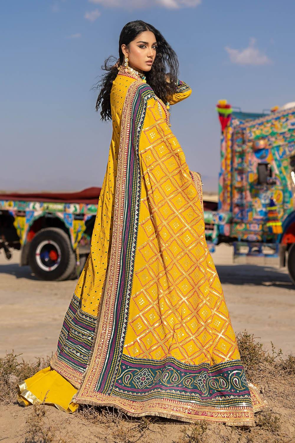 Gul Ahmed | Chunri Lawn 25 | PRW-52020 by Maria Faisal - Registered Vendor of : Gul Ahmed - type : Ladies Clothes - 100% original wedding dresses