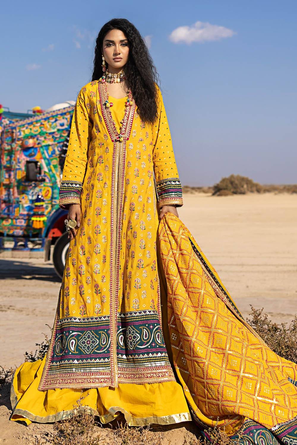 Gul Ahmed | Chunri Lawn 25 | PRW-52020 by Maria Faisal - Registered Vendor of : Gul Ahmed - type : Ladies Clothes - 100% original wedding dresses