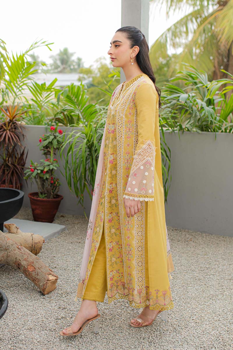 Qalamkar | Q Line Lawn Collection | JK-15 MIEL - Ladies Clothes - Maria Faisal