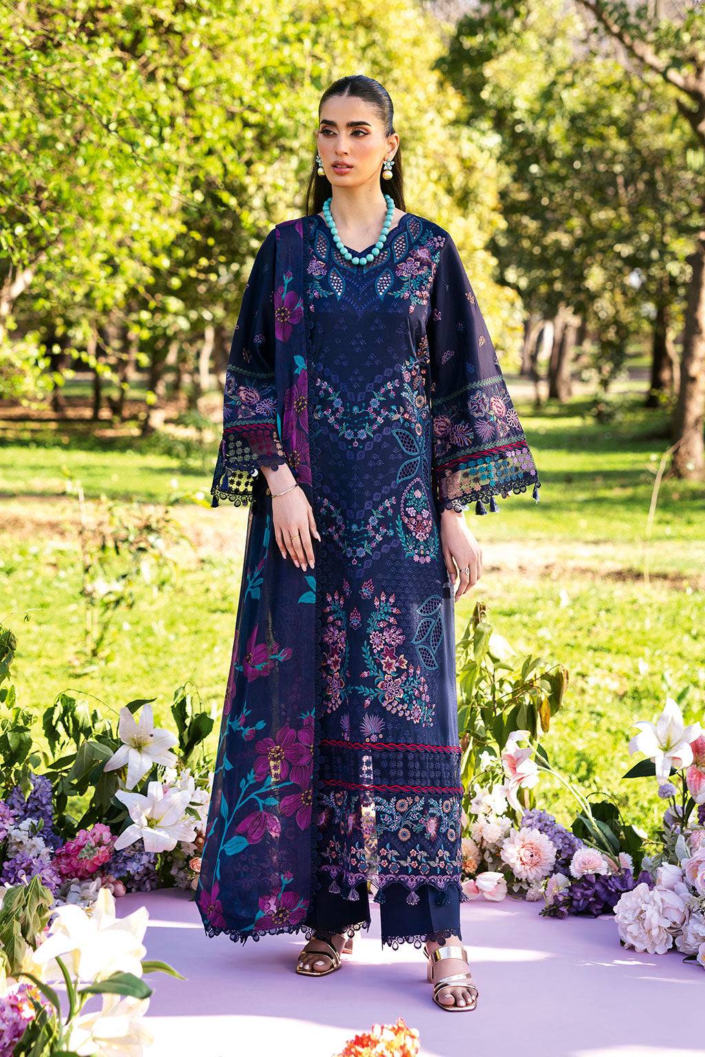 Ramsha | Riwayat Lawn Collection | Y-1307 by Maria Faisal - Registered Vendor of : Ramsha - type : Ladies Clothes - 100% original wedding dresses