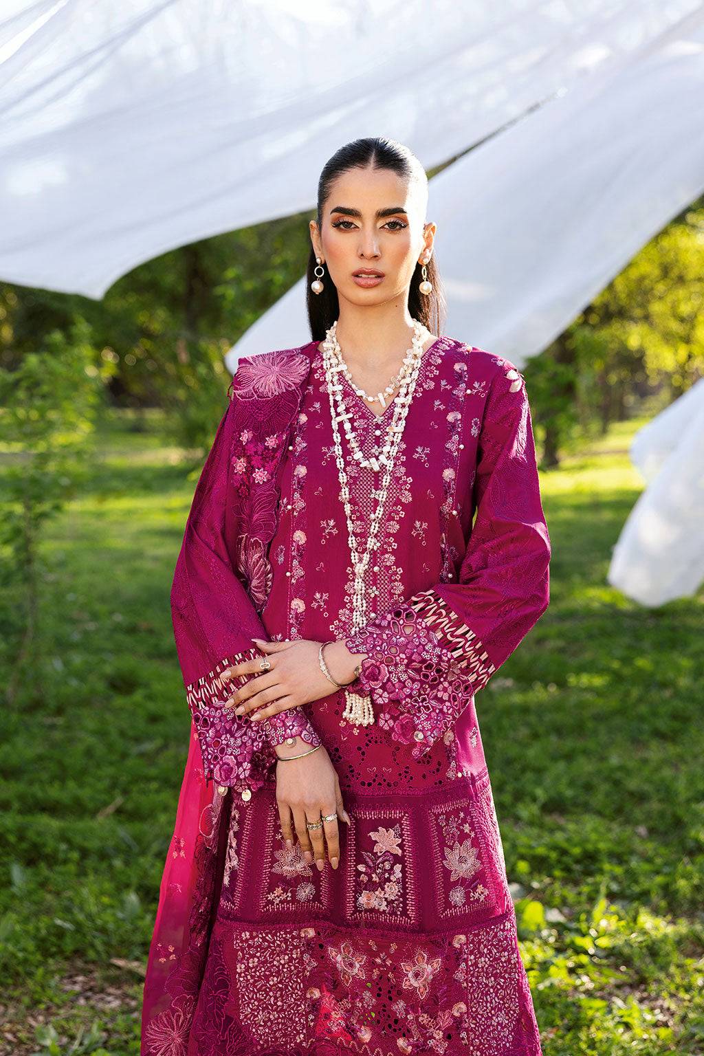 Ramsha | Riwayat Lawn Collection | Y-1301 by Maria Faisal - Registered Vendor of : Ramsha - type : Ladies Clothes - 100% original wedding dresses