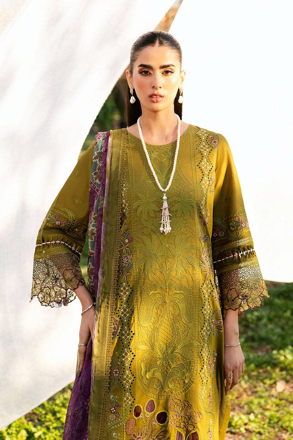Ramsha | Riwayat Lawn Collection | Y-1303 by Maria Faisal - Registered Vendor of : Ramsha - type : Ladies Clothes - 100% original wedding dresses