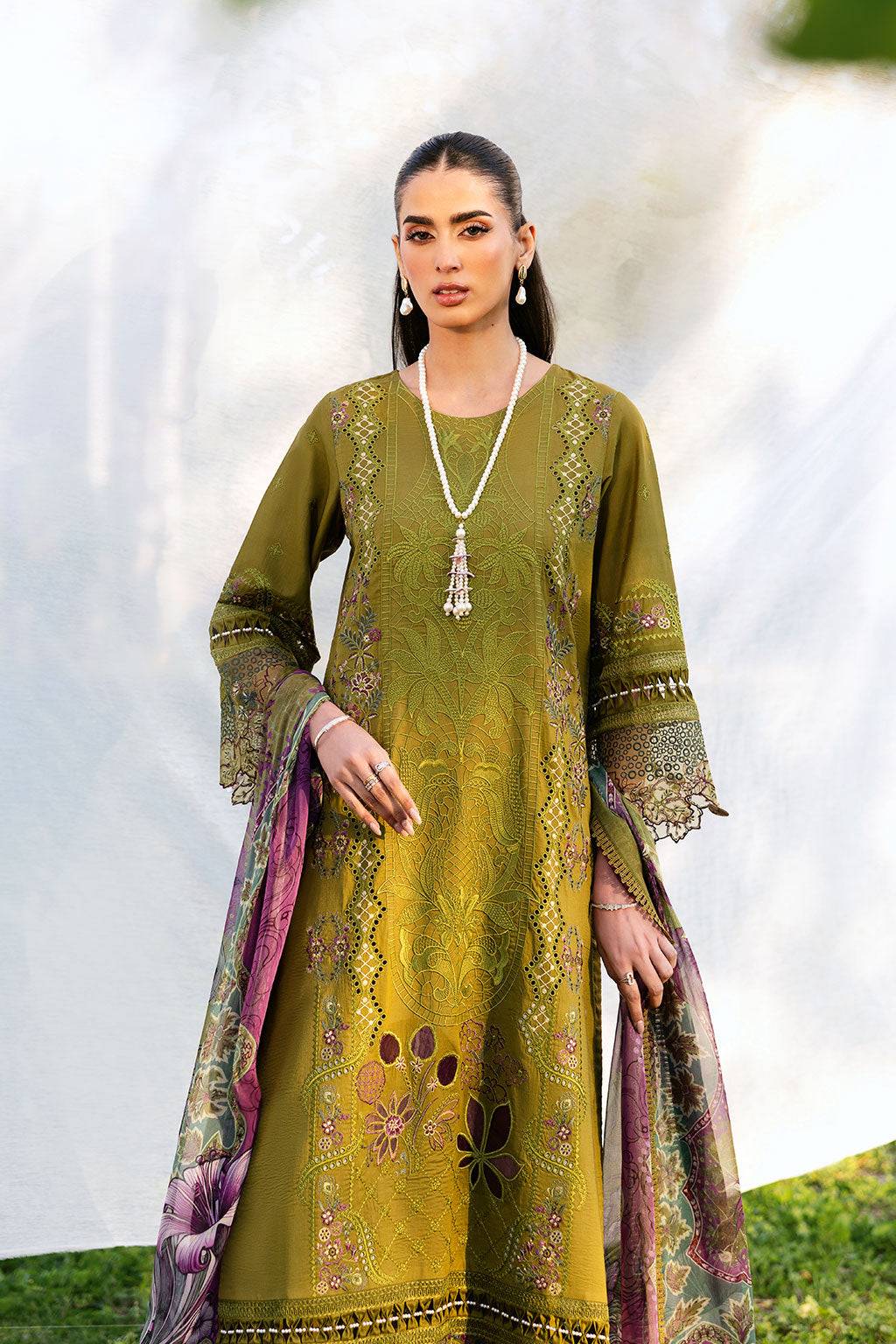 Ramsha | Riwayat Lawn Collection | Y-1303 by Maria Faisal - Registered Vendor of : Ramsha - type : Ladies Clothes - 100% original wedding dresses
