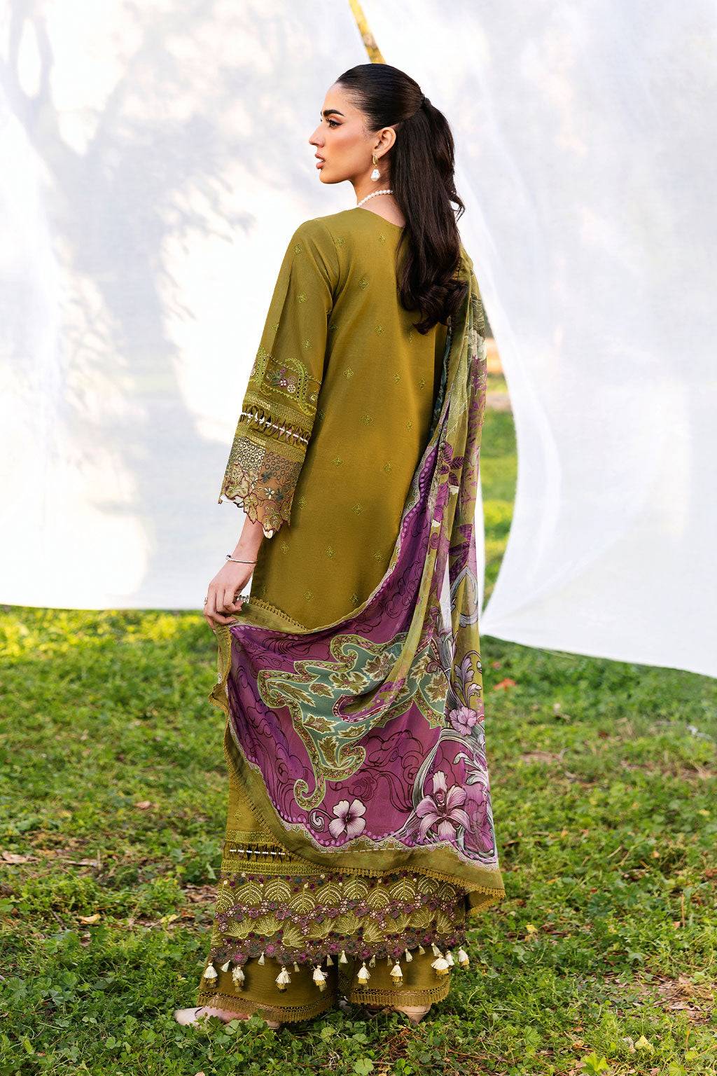 Ramsha | Riwayat Lawn Collection | Y-1303 by Maria Faisal - Registered Vendor of : Ramsha - type : Ladies Clothes - 100% original wedding dresses