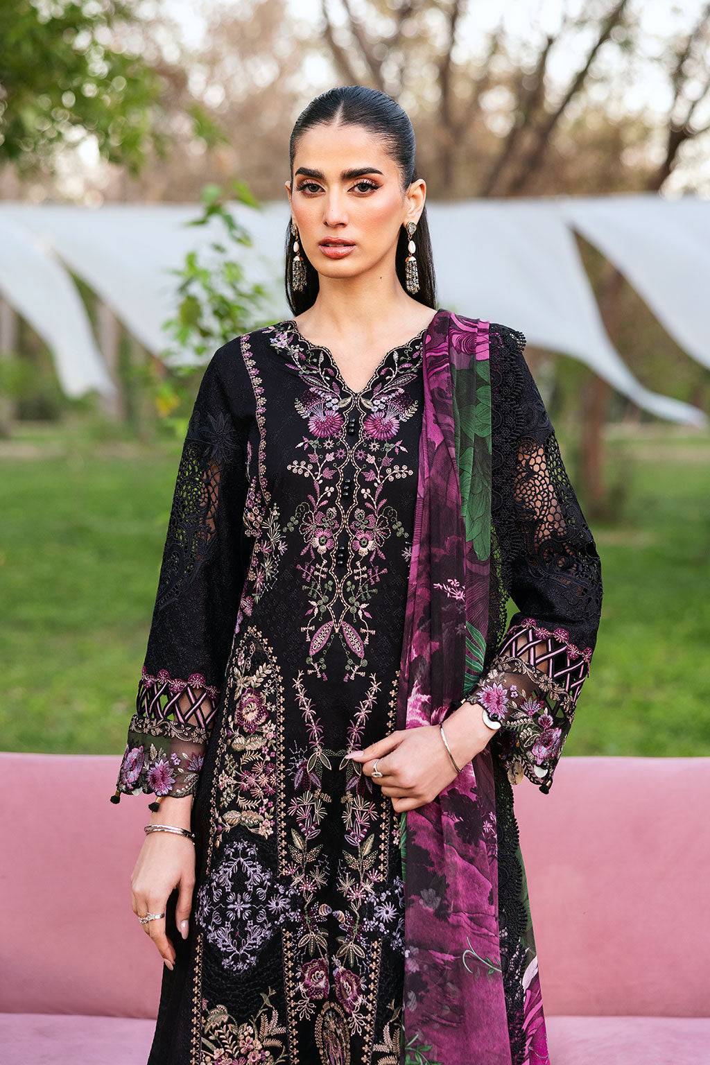 Ramsha | Riwayat Lawn Collection | Y-1302 by Maria Faisal - Registered Vendor of : Ramsha - type : Ladies Clothes - 100% original wedding dresses