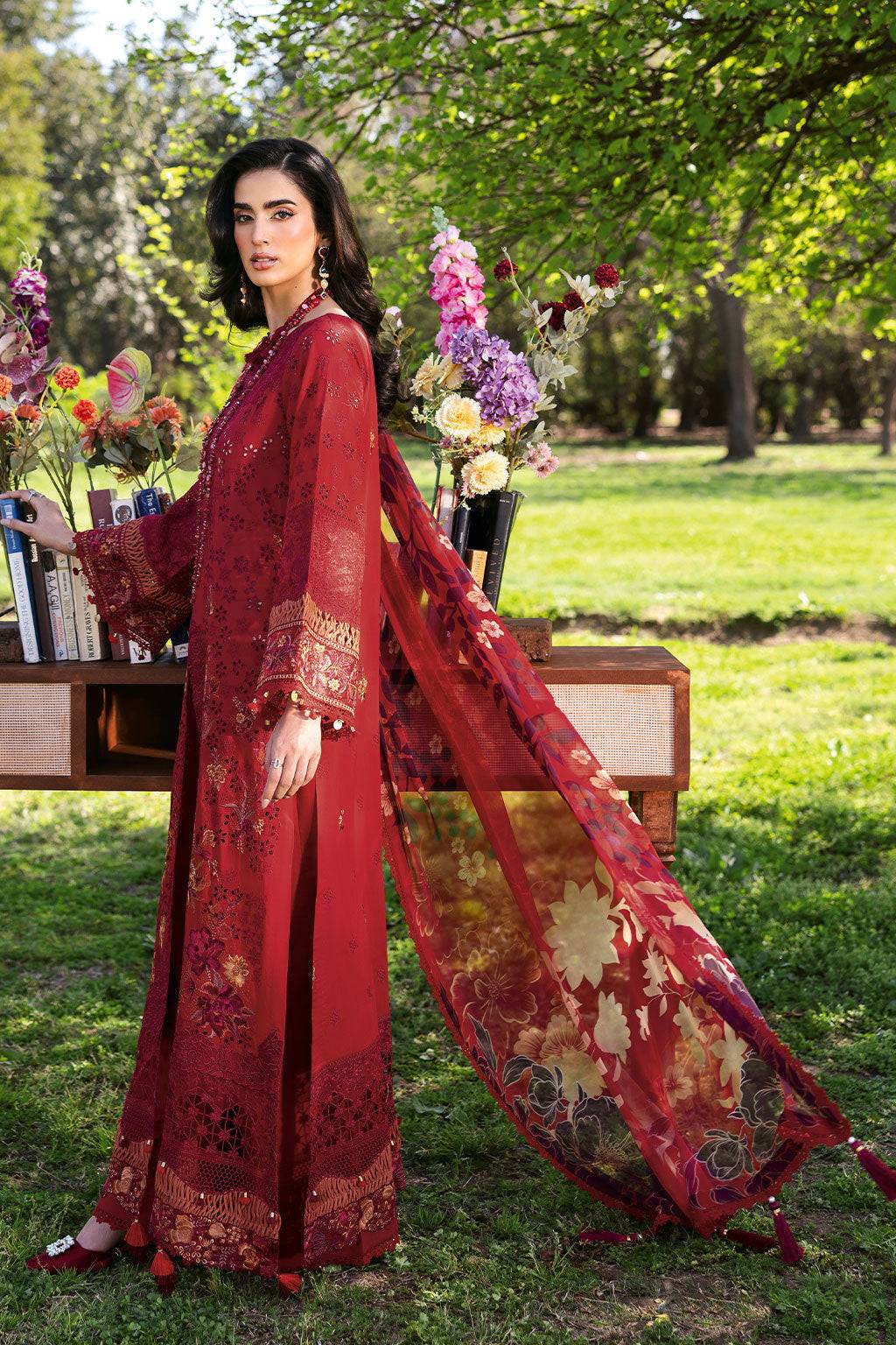 Ramsha | Riwayat Lawn Collection | Y-1309 by Maria Faisal - Registered Vendor of : Ramsha - type : Ladies Clothes - 100% original wedding dresses