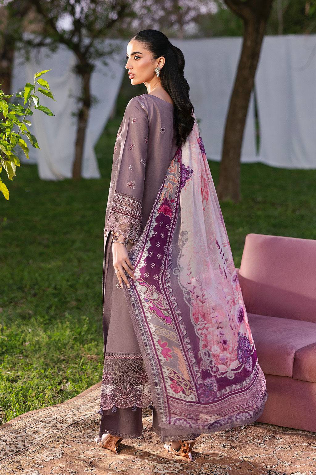 Ramsha | Riwayat Lawn Collection | Y-1310 by Maria Faisal - Registered Vendor of : Ramsha - type : Ladies Clothes - 100% original wedding dresses