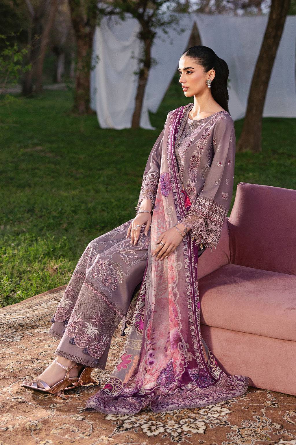 Ramsha | Riwayat Lawn Collection | Y-1310 by Maria Faisal - Registered Vendor of : Ramsha - type : Ladies Clothes - 100% original wedding dresses