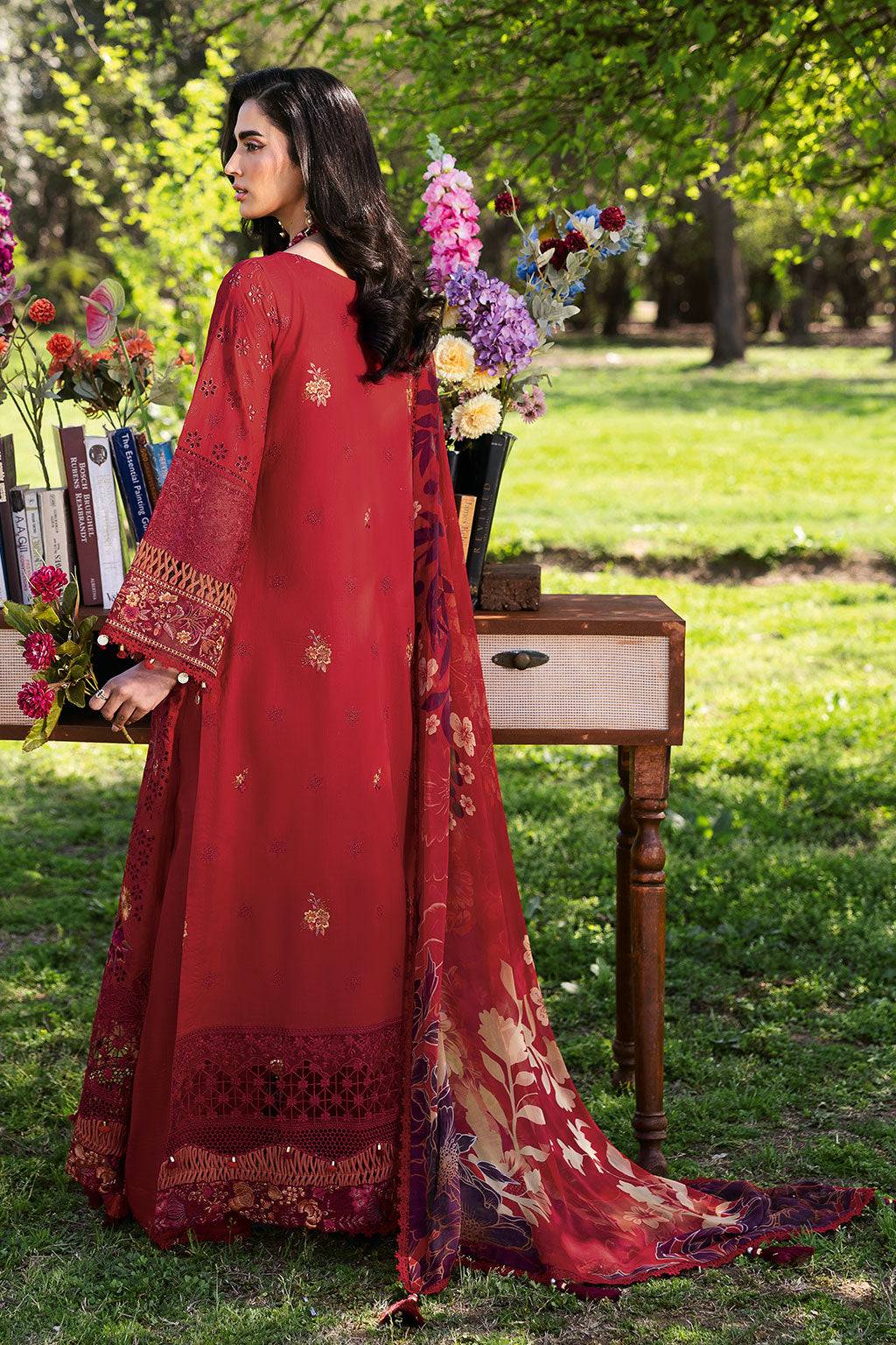 Ramsha | Riwayat Lawn Collection | Y-1309 by Maria Faisal - Registered Vendor of : Ramsha - type : Ladies Clothes - 100% original wedding dresses
