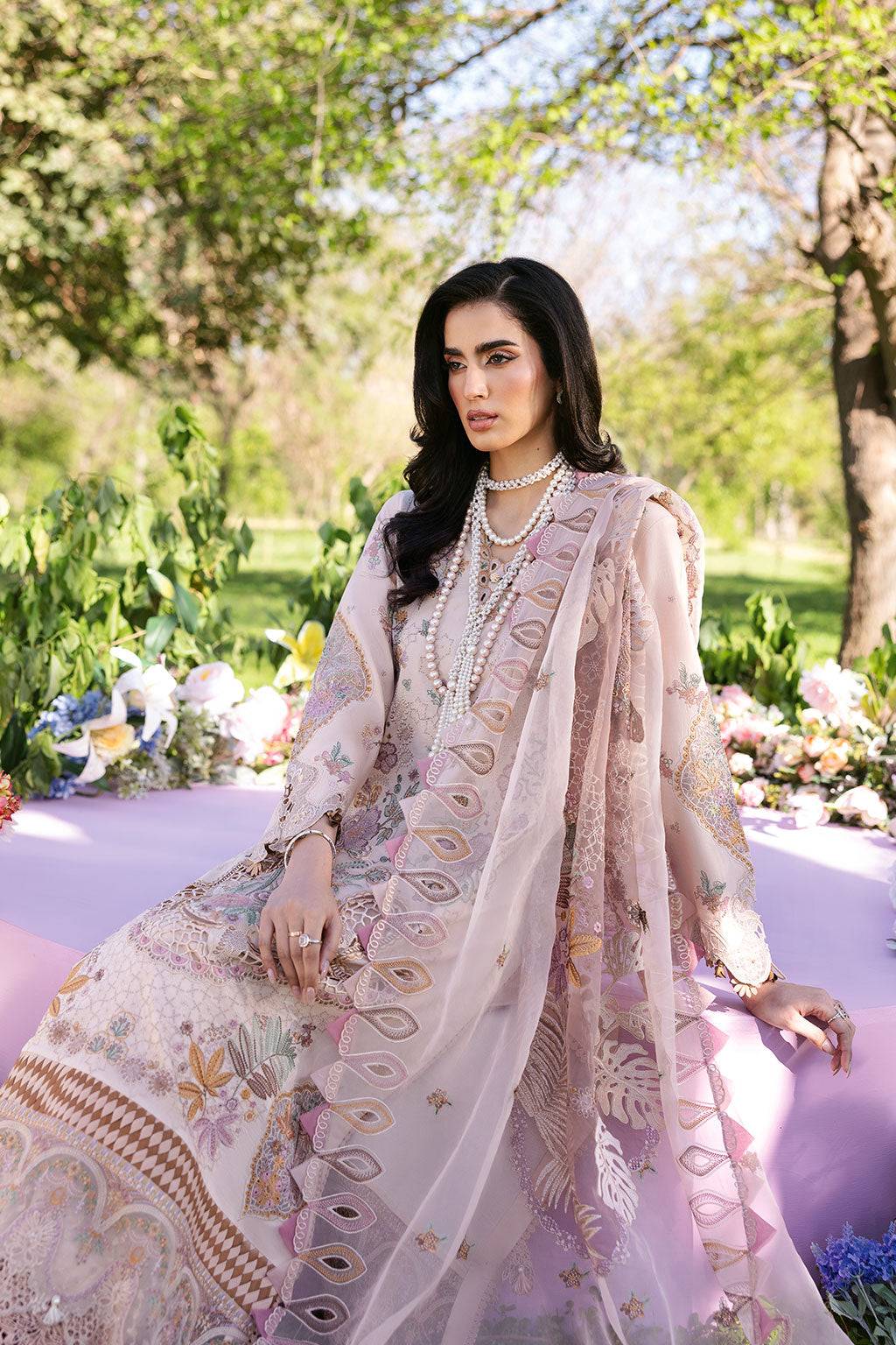 Ramsha | Riwayat Lawn Collection | Y-1308 by Maria Faisal - Registered Vendor of : Ramsha - type : Ladies Clothes - 100% original wedding dresses