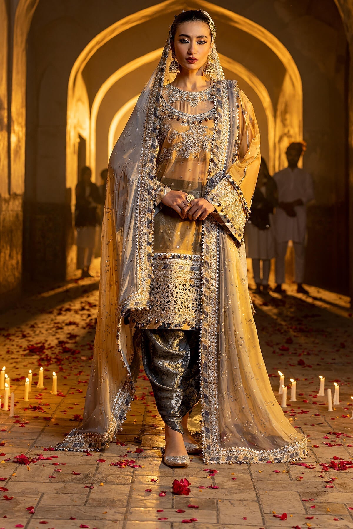 Raeesa Premium | Saf e Awwal Wedding Formals | D-8 - Designer Dress with Intricate embroidery and embellishments. Shop elegent wedding dress at Maria Faisal.