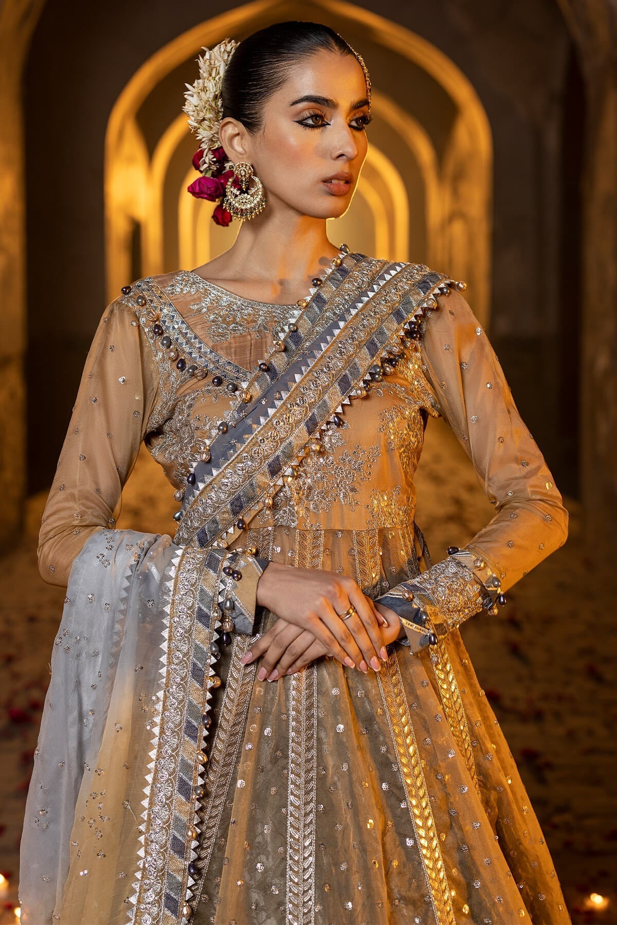 Raeesa Premium | Saf e Awwal Wedding Formals | D-8 - Designer Dress with Intricate embroidery and embellishments. Shop elegent wedding dress at Maria Faisal.