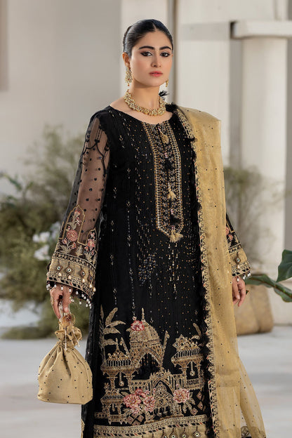 Raeesa Premium | Dehleez Formals | DL-1017 Nightingale - Designer Dress with Intricate embroidery and embellishments. Shop elegent wedding dress at Maria Faisal.