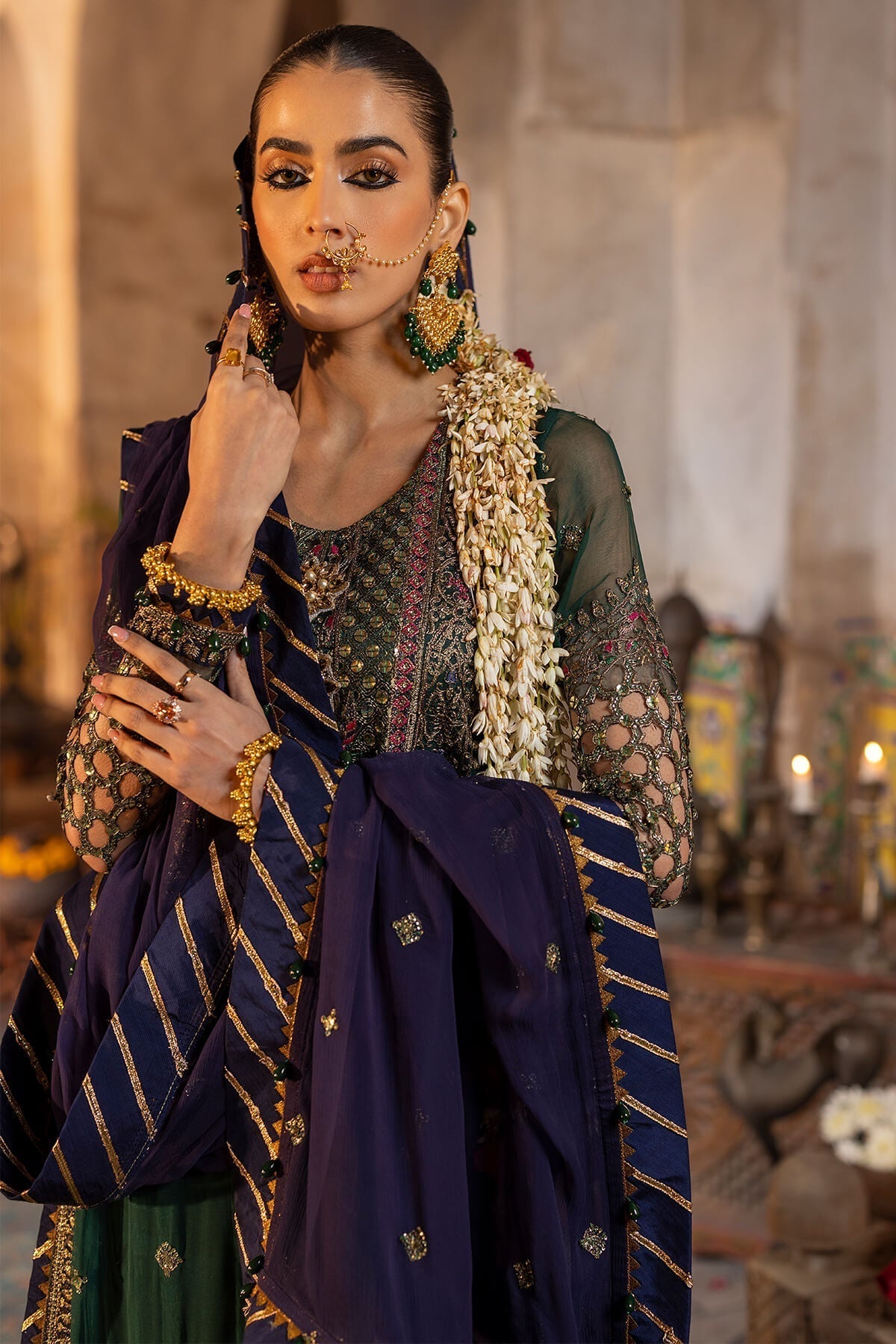 Raeesa Premium | Saf e Awwal Wedding Formals | D-5 - Designer Dress with Intricate embroidery and embellishments. Shop elegent wedding dress at Maria Faisal.