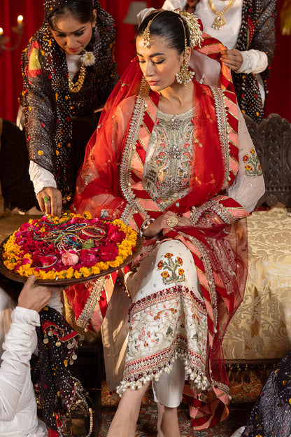 Raeesa Premium | Saf e Awwal Wedding Formals | D-6 - Designer Dress with Intricate embroidery and embellishments. Shop elegent wedding dress at Maria Faisal.