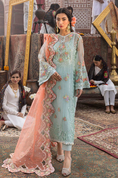 Raeesa Premium | Saf e Awwal Wedding Formals | D-1 - Designer Dress with Intricate embroidery and embellishments. Shop elegent wedding dress at Maria Faisal.