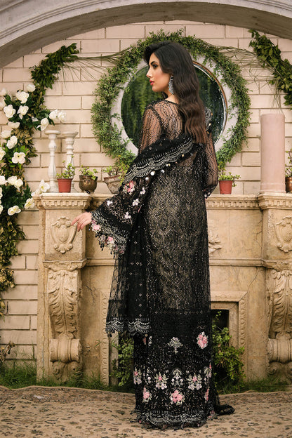Raeesa Premium | Wajadan Wedding Formals | WD-3 Metal Black - Designer Dress with Intricate embroidery and embellishments. Shop elegent wedding dress at Maria Faisal.