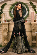 Raeesa Premium | Wajadan Wedding Formals | WD-3 Metal Black - Designer Dress with Intricate embroidery and embellishments. Shop elegent wedding dress at Maria Faisal.