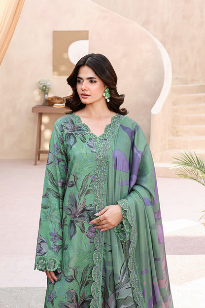Ramsha | Naqsh Embroidered Rawsilk | RS-07 - Luxury Dress - available at Maria Faisal in UK and USA.
