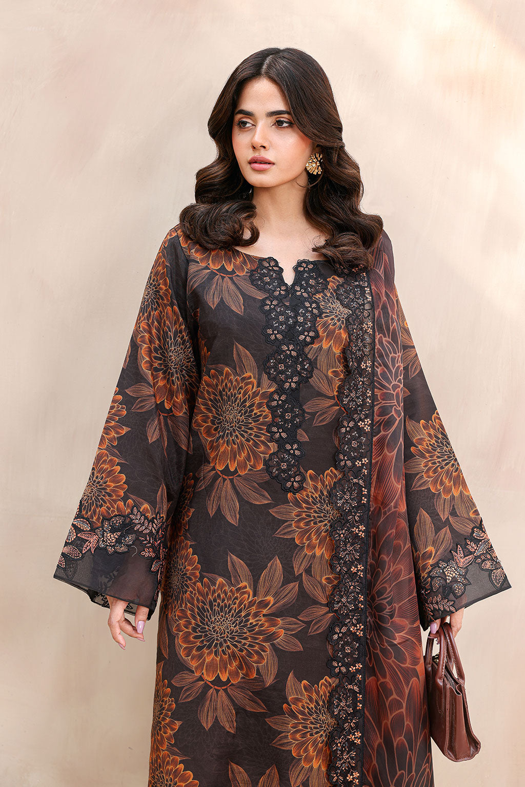 Ramsha | Naqsh Embroidered Rawsilk | RS-02 - Luxury Dress - available at Maria Faisal in UK and USA.