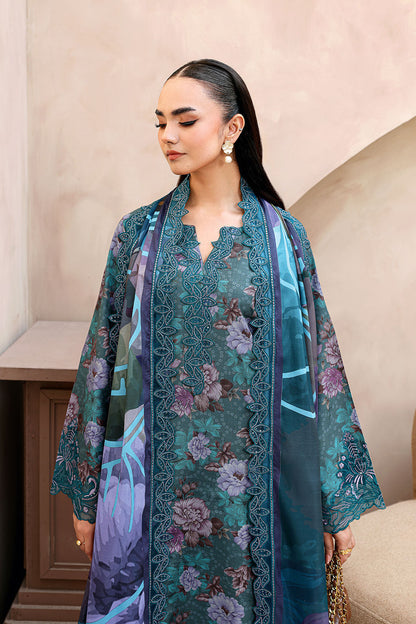 Ramsha | Naqsh Embroidered Rawsilk | RS-03 - Luxury Dress - available at Maria Faisal in UK and USA.