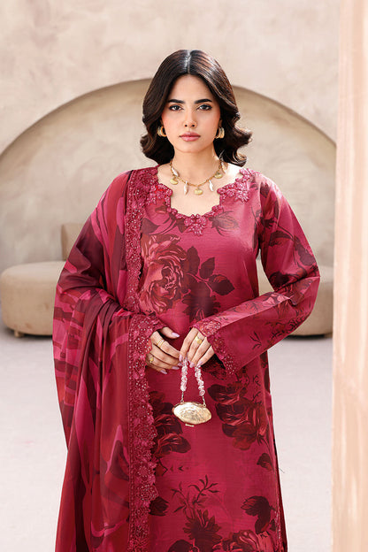 Ramsha | Naqsh Embroidered Rawsilk | RS-04 - Luxury Dress - available at Maria Faisal in UK and USA.