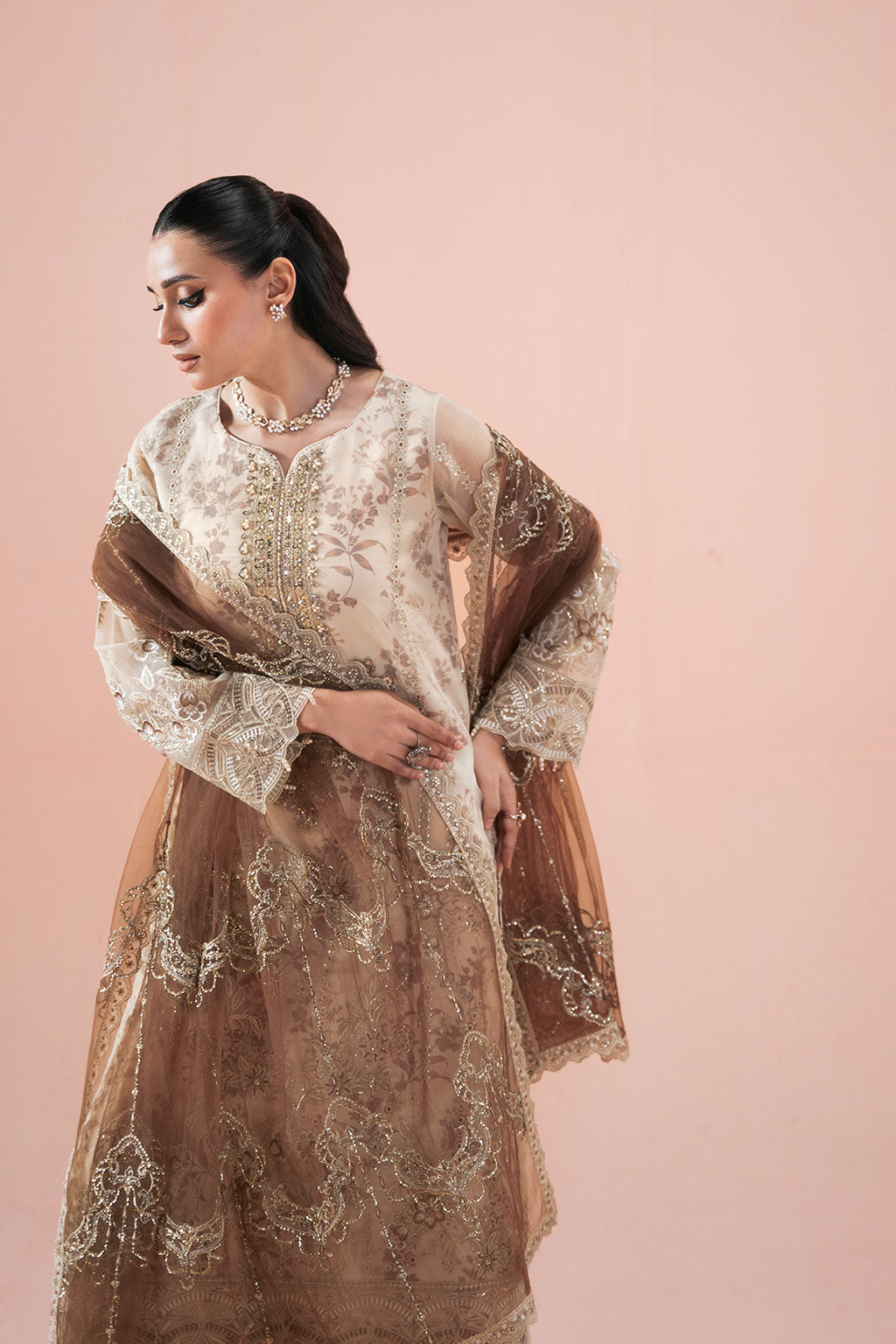 Ramsha | Rangeen Organza | PS-102 - Luxury Dress - available at Maria Faisal in UK and USA.