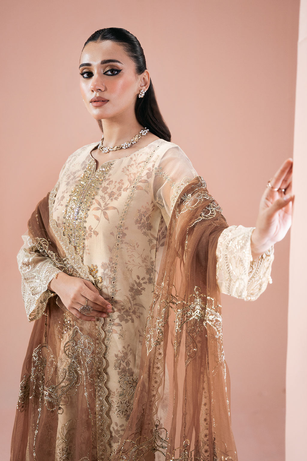 Ramsha | Rangeen Organza | PS-102 - Luxury Dress - available at Maria Faisal in UK and USA.