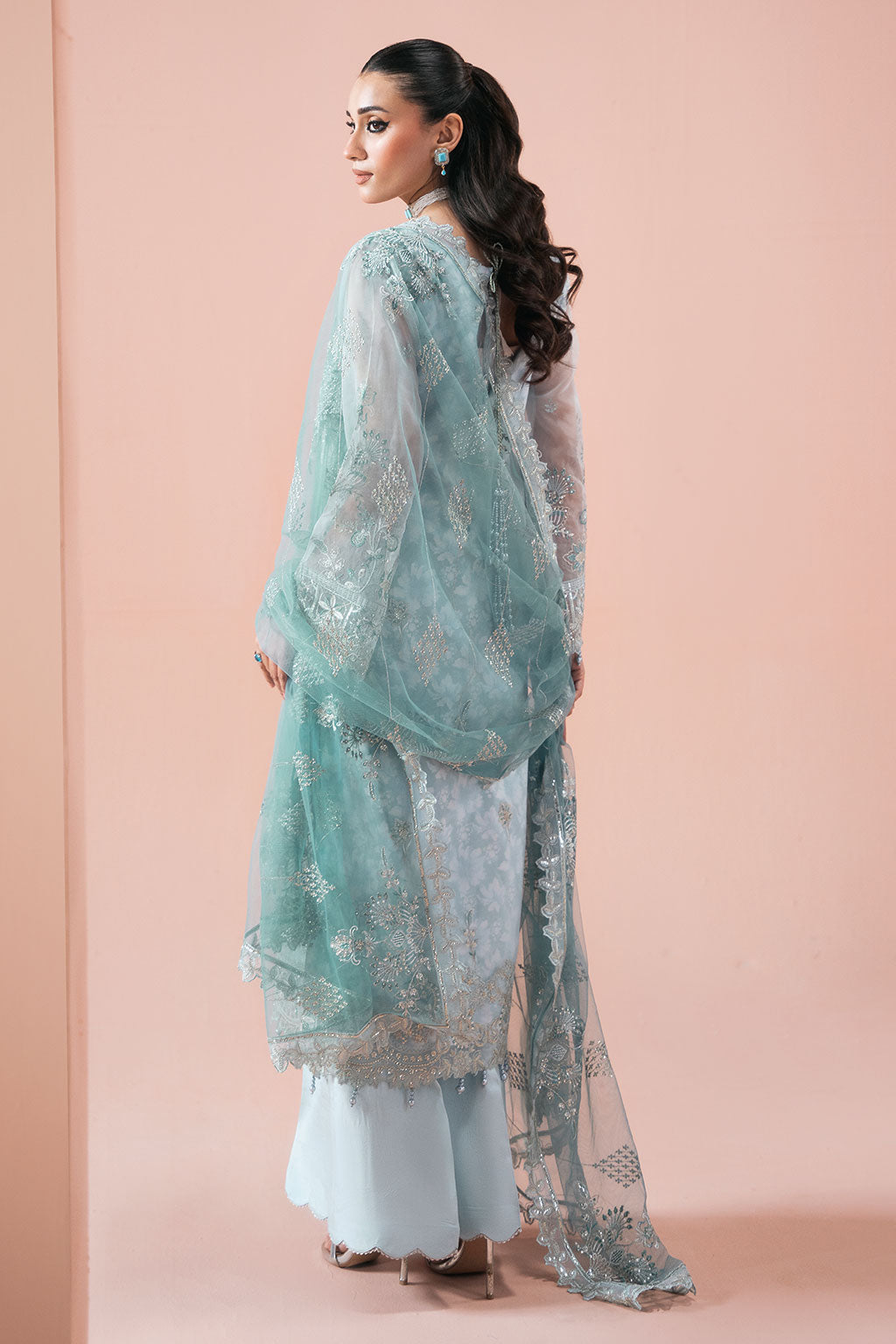 Ramsha | Rangeen Organza | PS-108 - Luxury Dress - available at Maria Faisal in UK and USA.