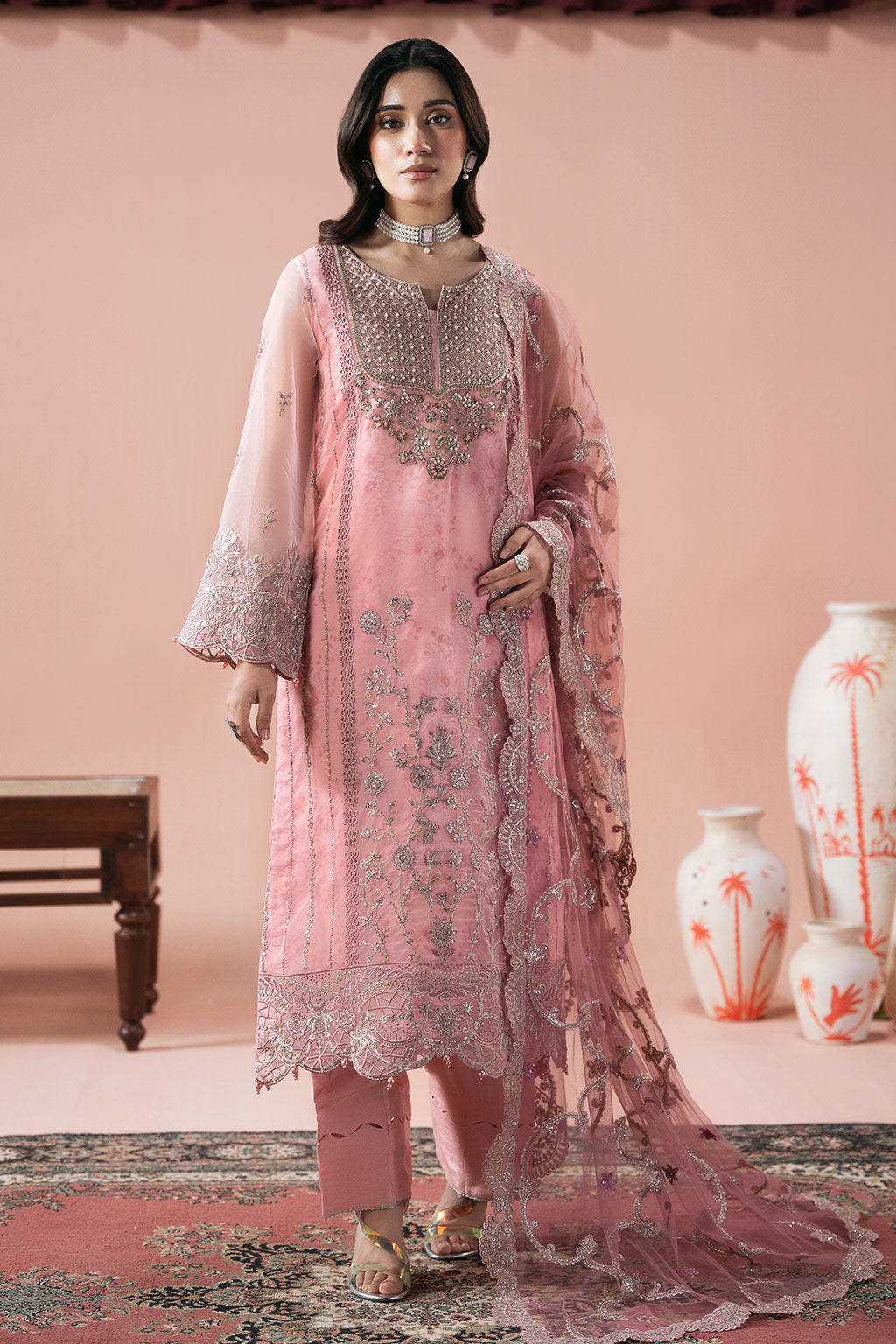 Ramsha | Rangeen Organza | PS-104 - Luxury Dress - available at Maria Faisal in UK and USA.
