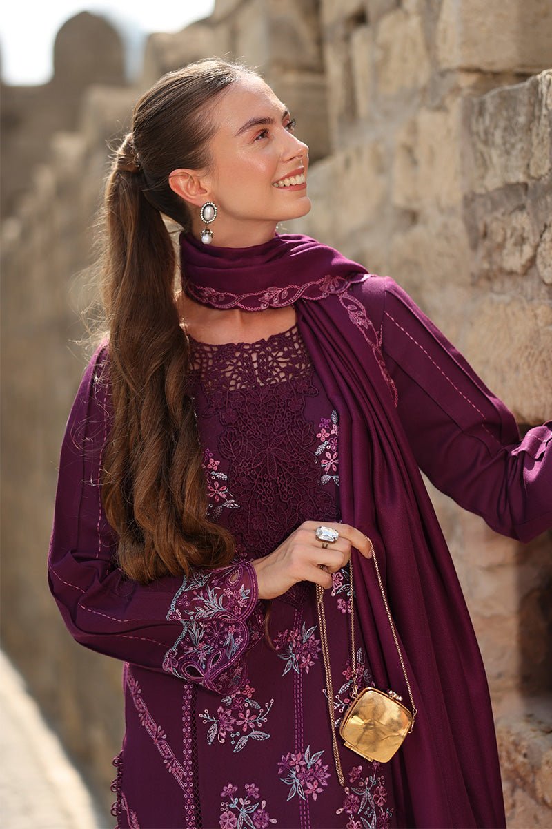 Rangrasiya | Carnation Luxury Shawl Edit | Affogato - Casual Wear - available at Maria Faisal in UK and USA