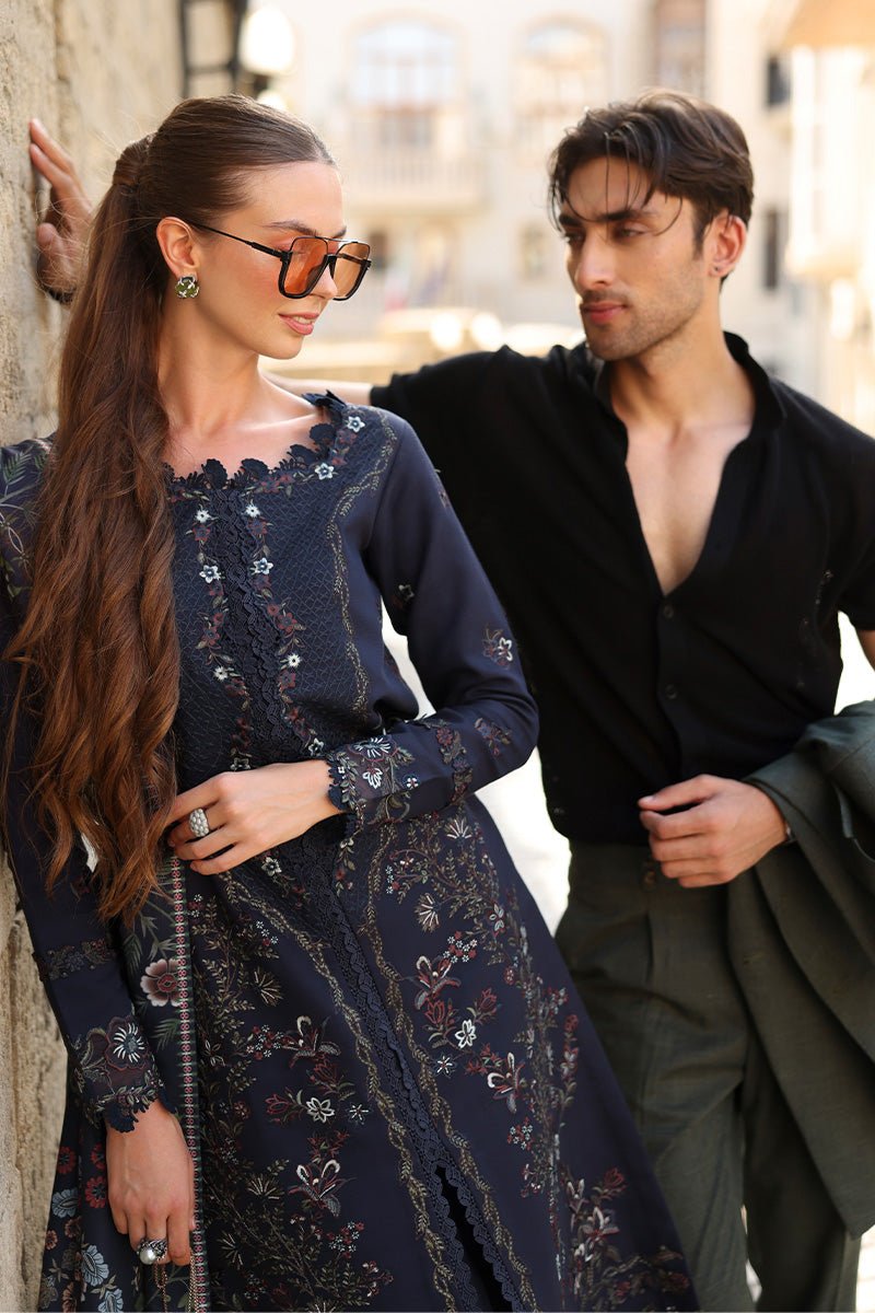 Rangrasiya | Carnation Luxury Shawl Edit | Americano - Casual Wear - available at Maria Faisal in UK and USA