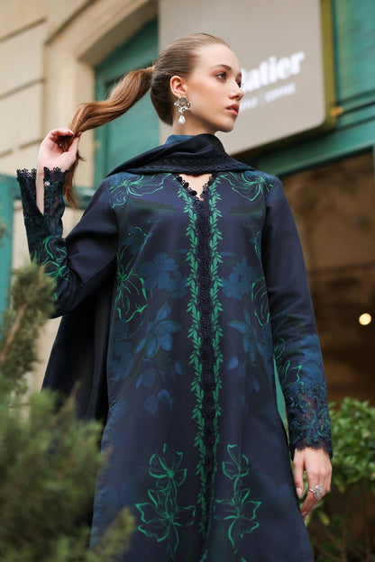 Rangrasiya | Lifestyle Winter Edit 25 | Midnight - Casual Dress - available at Maria Faisal in UK and USA.