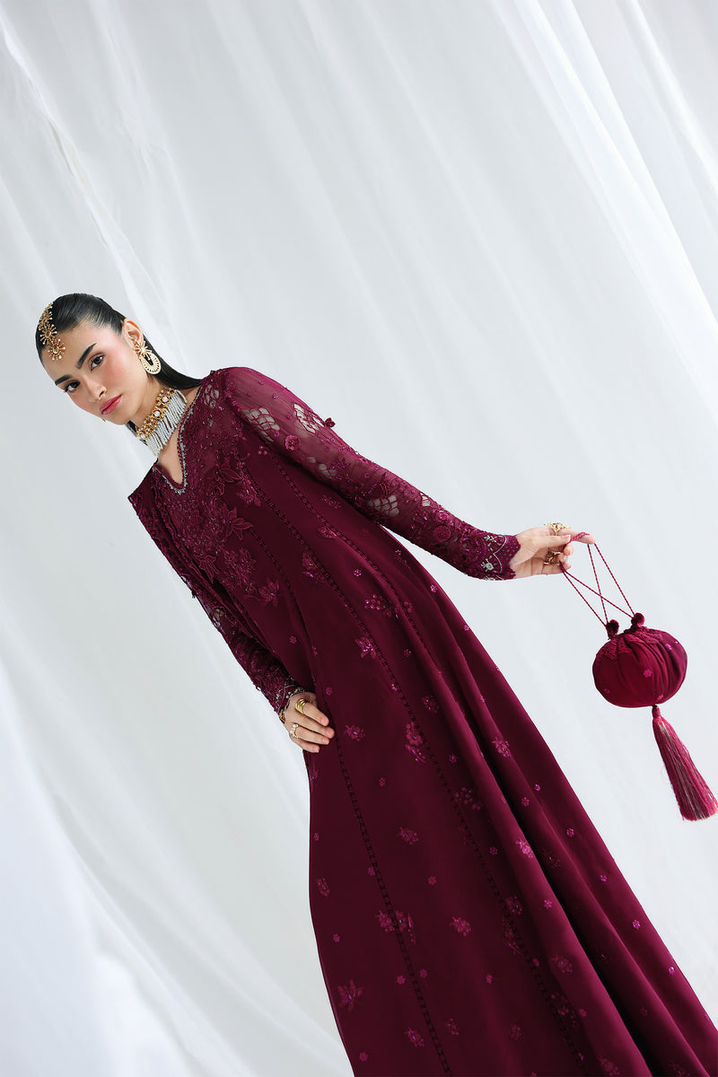 Qalamkar | Chiffon 26 | QCC-03 WAFA - Formal Dress - available at Maria Faisal in UK and USA.