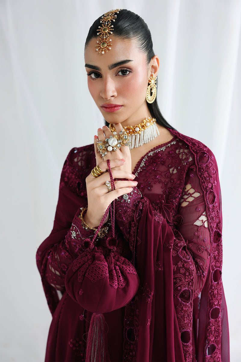 Qalamkar | Chiffon 26 | QCC-03 WAFA - Formal Dress - available at Maria Faisal in UK and USA.