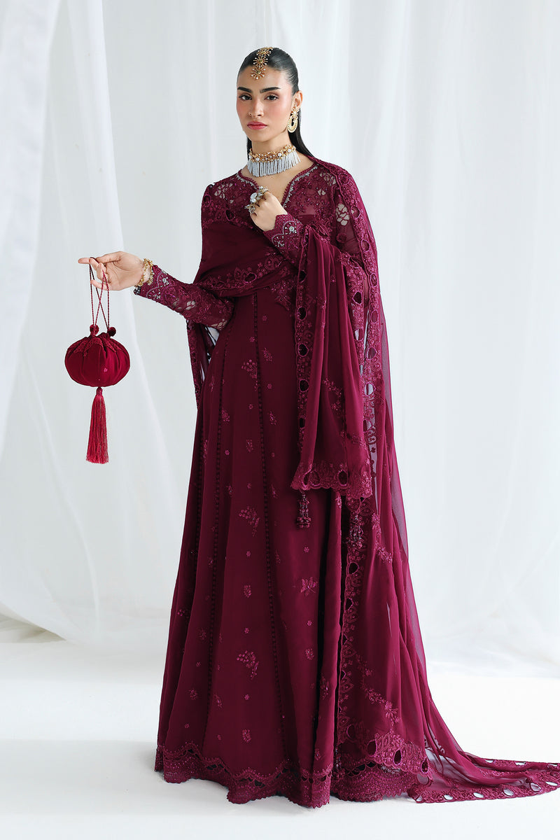 Qalamkar | Chiffon 26 | QCC-03 WAFA - Formal Dress - available at Maria Faisal in UK and USA.