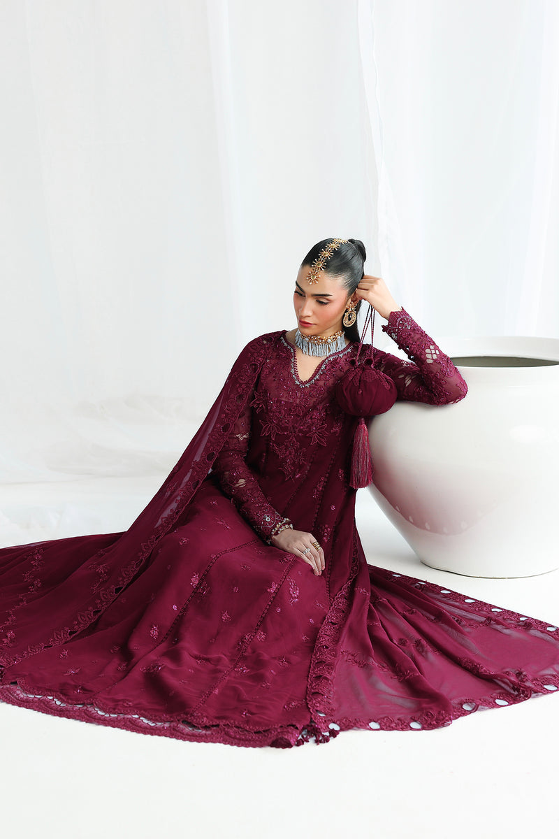 Qalamkar | Chiffon 26 | QCC-03 WAFA - Formal Dress - available at Maria Faisal in UK and USA.