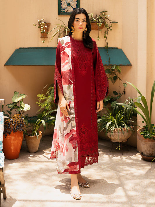Izel | Dastak Luxury Lawn | REET - Ladies Clothes 
