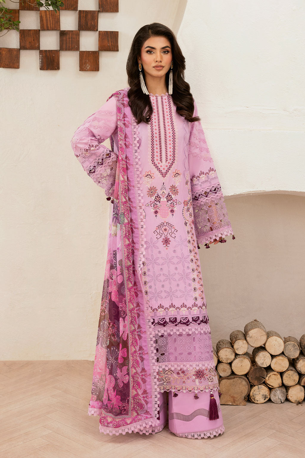 Ramsha | Ghazal Luxury Lawn | G-405 - Luxury Dress - available at Maria Faisal in UK and USA.