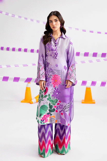 Afsanah | The Print Edit | MAJESTIC SERENE (extended shirt) AP-115 by Maria Faisal - Registered Vendor of : Afsanah - type : Ladies Clothes - 100% original wedding dresses