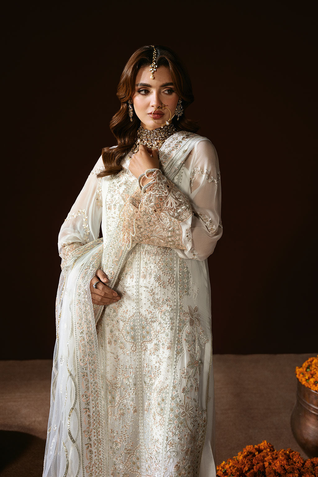 Ramsha | Dastak Luxury Chiffon Collection | Q-204 - Ladies Clothes - Maria Faisal