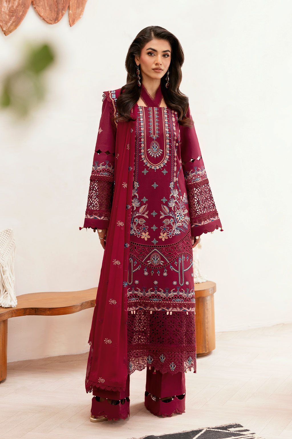 Ramsha | Ghazal Luxury Lawn | G-403 - Luxury Dress - available at Maria Faisal in UK and USA.