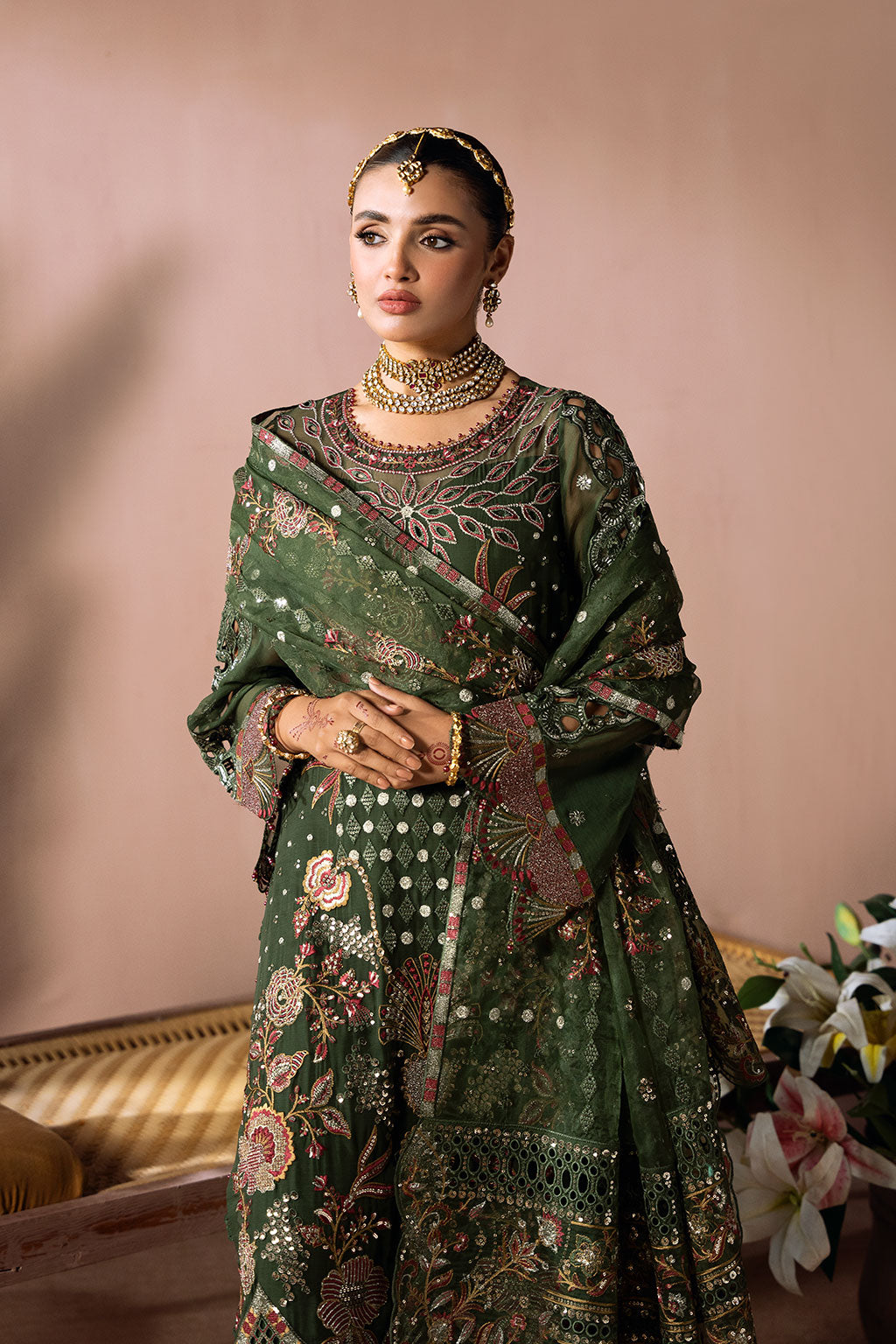 Ramsha | Dastak Luxury Chiffon Collection | Q-201 - Ladies Clothes - Maria Faisal