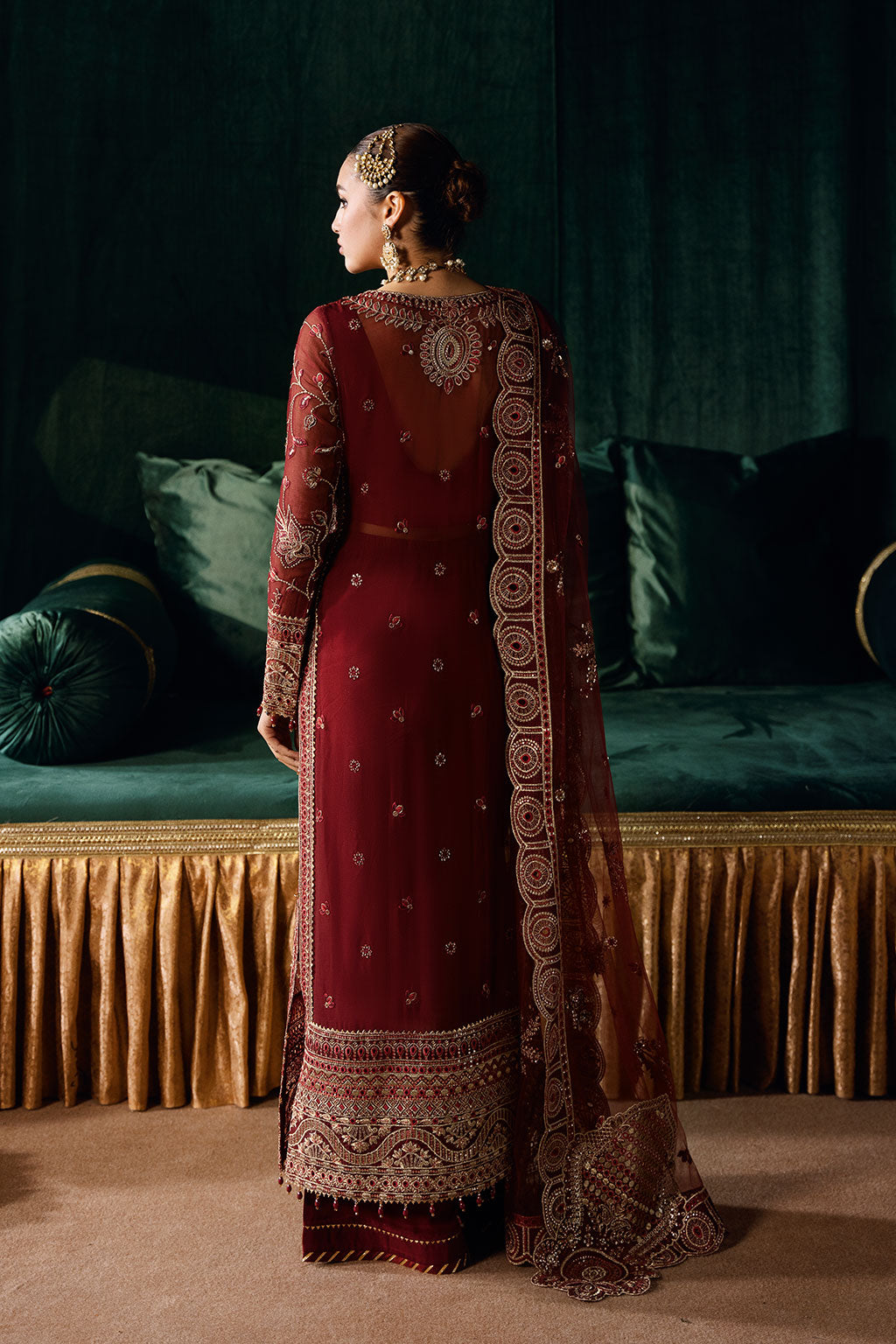 Ramsha | Dastak Luxury Chiffon Collection | Q-203 - Ladies Clothes - Maria Faisal