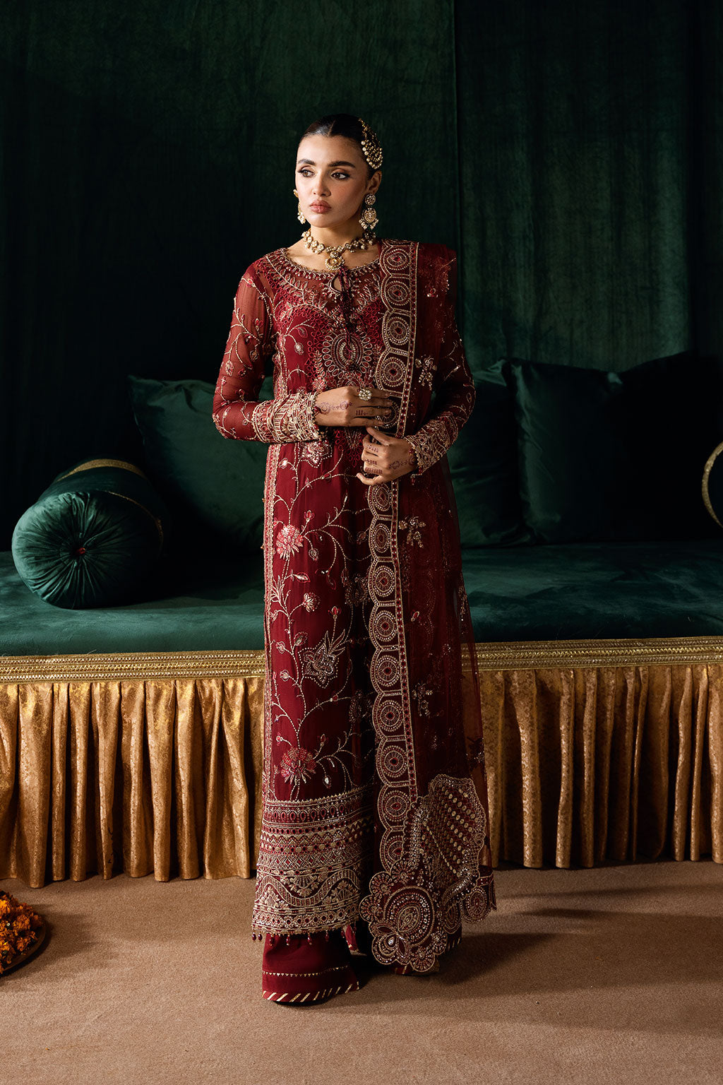 Ramsha | Dastak Luxury Chiffon Collection | Q-203 - Ladies Clothes - Maria Faisal