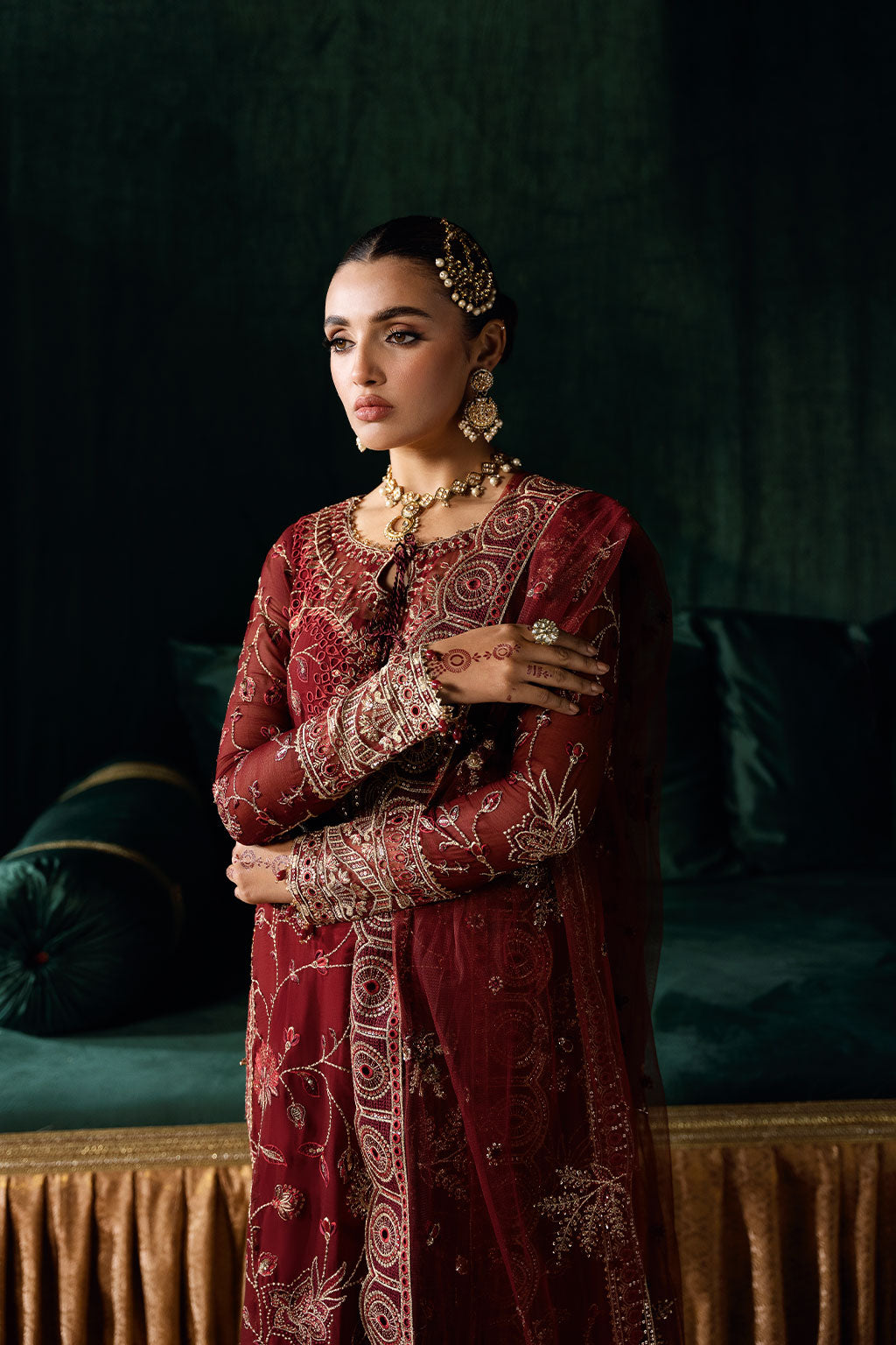 Ramsha | Dastak Luxury Chiffon Collection | Q-203 - Ladies Clothes - Maria Faisal