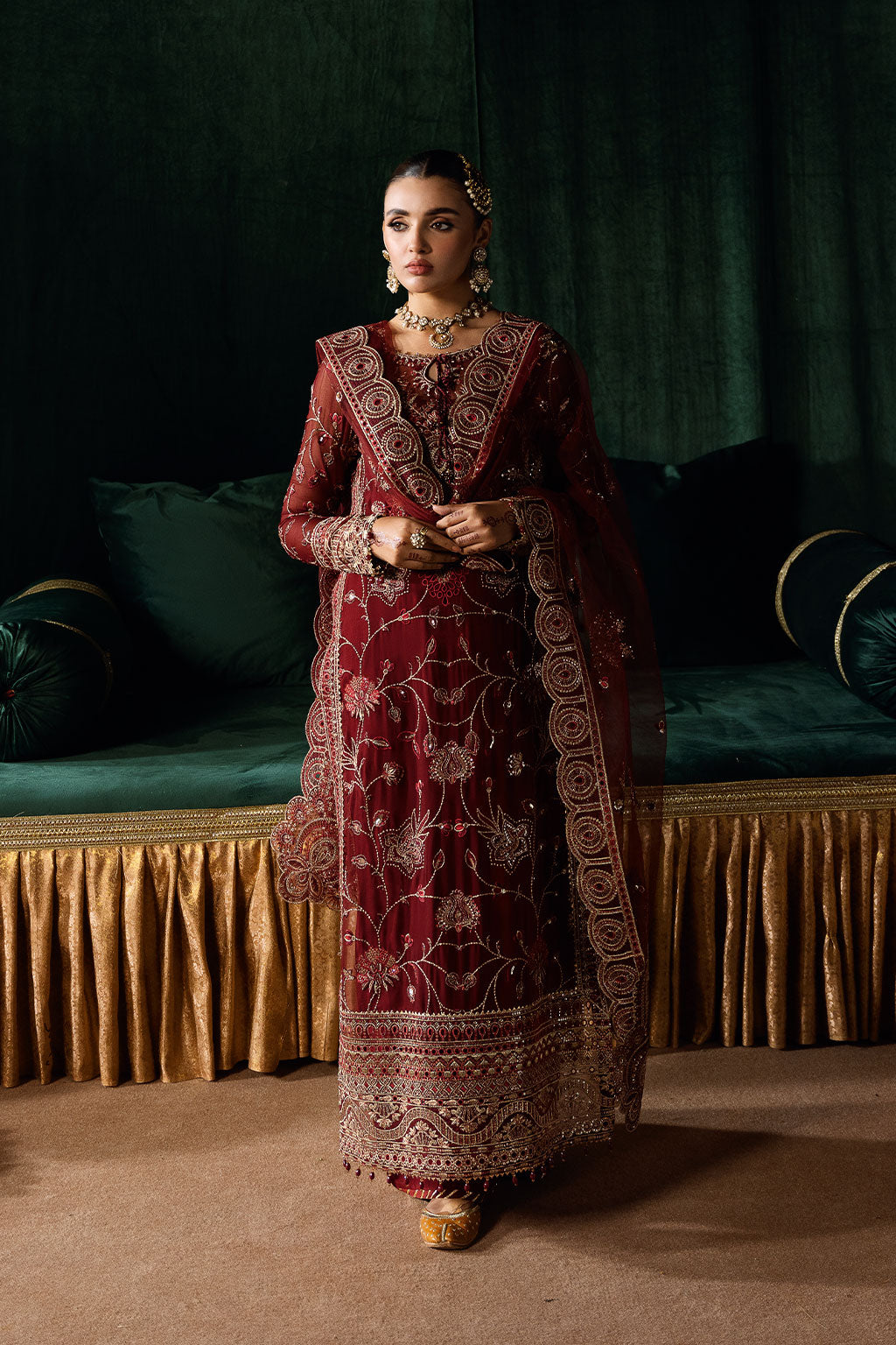 Ramsha | Dastak Luxury Chiffon Collection | Q-203 - Ladies Clothes - Maria Faisal