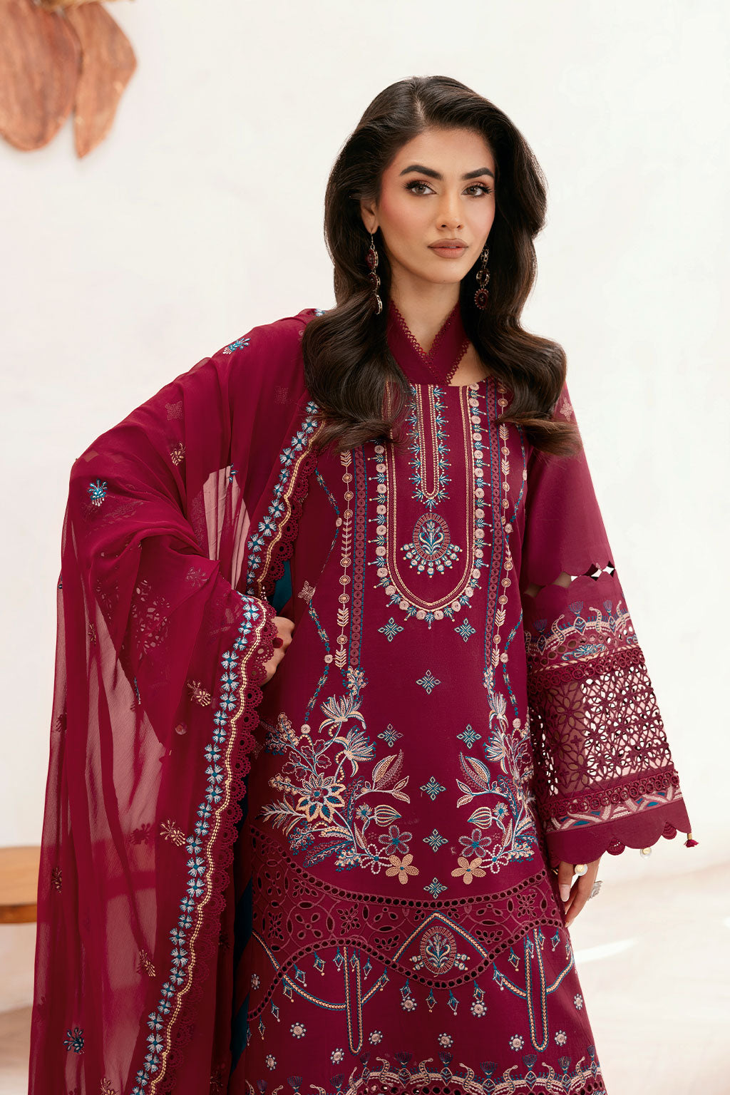 Ramsha | Ghazal Luxury Lawn | G-403 - Luxury Dress - available at Maria Faisal in UK and USA.